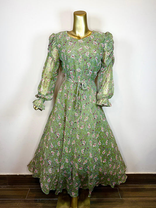 FLORAL LONG FROCK MEXI STYLE